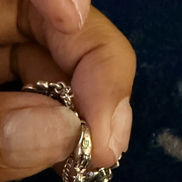 James Avery Silver Butterfly-Floral Bracelet - Picture 2 of 3